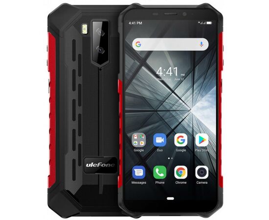 Мобильный телефон Ulefone Armor X3 2/32GB Black Red (6937748733225)