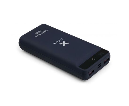 Батарея универсальная Vinga 20000 mAh QC3.0 Display soft touch purple (VPB2QLSP), изображение 4 Батарея универсальная Vinga 20000 mAh QC3.0 Display soft touch purple (VPB2QLSP), изображение 4