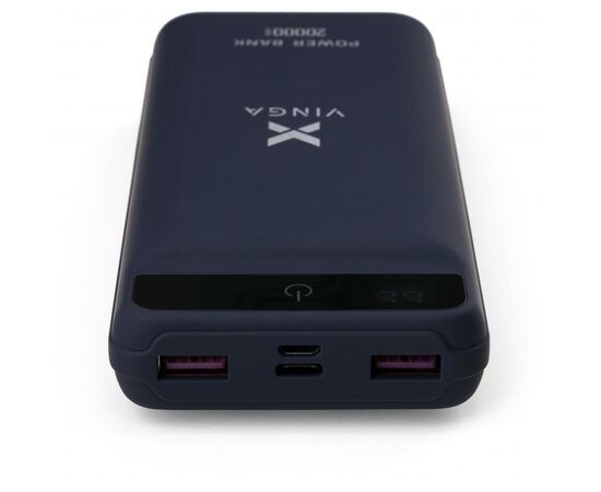 Батарея универсальная Vinga 20000 mAh QC3.0 Display soft touch purple (VPB2QLSP), изображение 7 Батарея универсальная Vinga 20000 mAh QC3.0 Display soft touch purple (VPB2QLSP), изображение 7