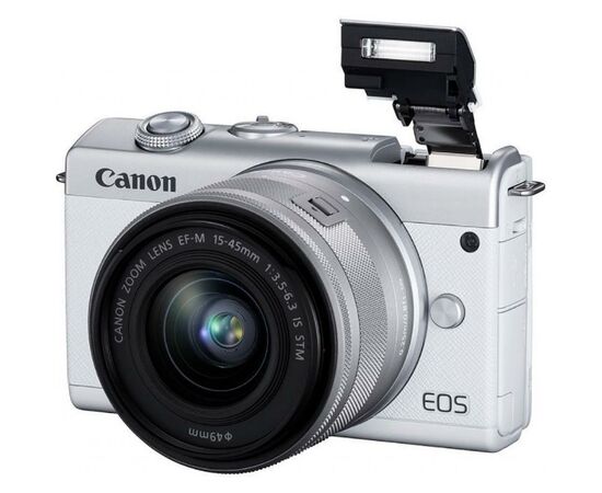 Цифровой фотоаппарат Canon EOS M200 + 15-45 IS STM White (3700C032), изображение 3