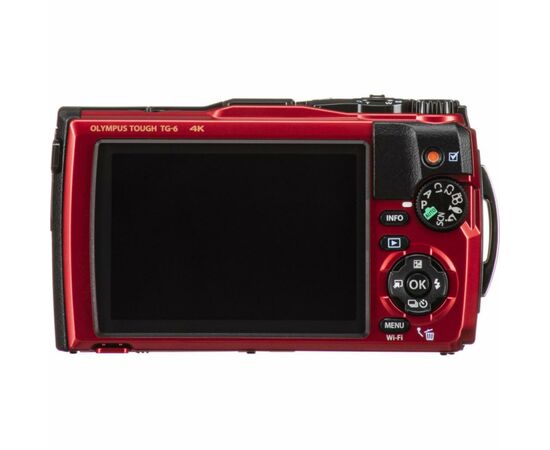 Цифровий фотоапарат Olympus TG-6 Red (Waterproof - 15m; GPS; 4K; Wi-Fi) (V104210RE000), зображення 3 Цифровий фотоапарат Olympus TG-6 Red (Waterproof - 15m; GPS; 4K; Wi-Fi) (V104210RE000), зображення 3