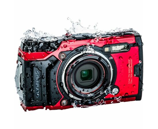 Цифровий фотоапарат Olympus TG-6 Red (Waterproof - 15m; GPS; 4K; Wi-Fi) (V104210RE000), зображення 6 Цифровий фотоапарат Olympus TG-6 Red (Waterproof - 15m; GPS; 4K; Wi-Fi) (V104210RE000), зображення 6