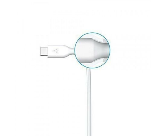 Дата кабель USB 3.0 AM to Type-C 0.9m Powerline V3 White Anker (A8163H21/A8163G21), изображение 5 Дата кабель USB 3.0 AM to Type-C 0.9m Powerline V3 White Anker (A8163H21/A8163G21), изображение 5