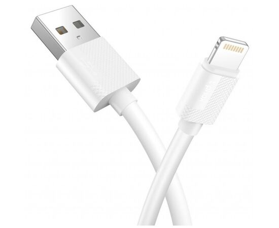Дата кабель USB 2.0 AM to Lightning 1.2m White T-L801 Black T-Phox (T-L801 white), изображение 2 Дата кабель USB 2.0 AM to Lightning 1.2m White T-L801 Black T-Phox (T-L801 white), изображение 2