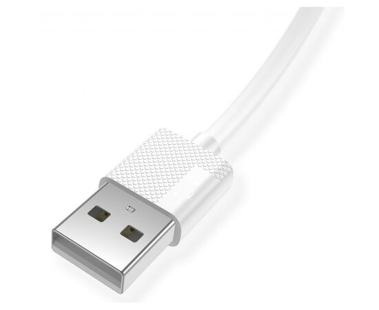 Дата кабель USB 2.0 AM to Lightning 1.2m White T-L801 Black T-Phox (T-L801 white), изображение 3 Дата кабель USB 2.0 AM to Lightning 1.2m White T-L801 Black T-Phox (T-L801 white), изображение 3
