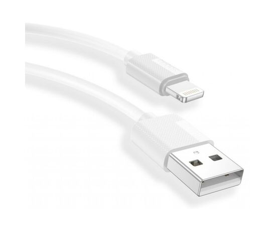 Дата кабель USB 2.0 AM to Lightning 1.2m White T-L801 Black T-Phox (T-L801 white), изображение 4 Дата кабель USB 2.0 AM to Lightning 1.2m White T-L801 Black T-Phox (T-L801 white), изображение 4