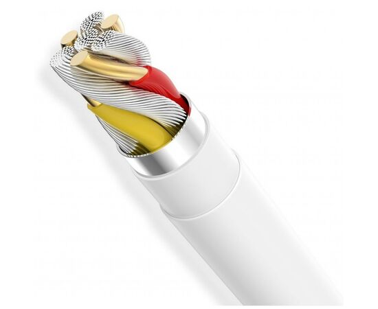Дата кабель USB 2.0 AM to Lightning 1.2m White T-L801 Black T-Phox (T-L801 white), изображение 5 Дата кабель USB 2.0 AM to Lightning 1.2m White T-L801 Black T-Phox (T-L801 white), изображение 5