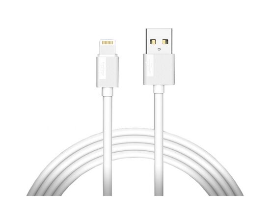 Дата кабель USB 2.0 AM to Lightning 1.2m White T-L801 Black T-Phox (T-L801 white)
