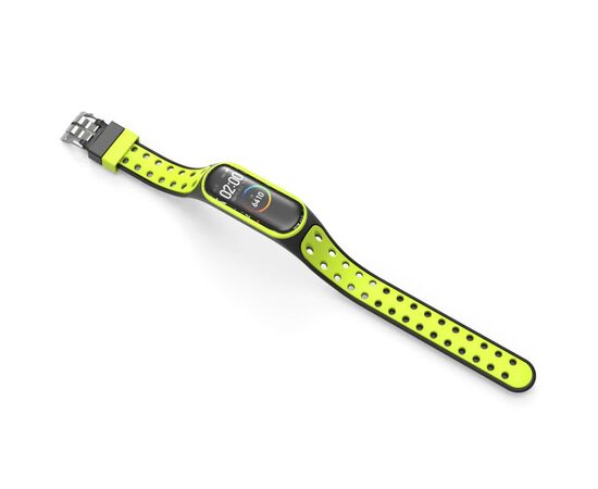 Ремінець до фітнес браслета BeCover Colour Style для Xiaomi Mi Smart Band 5 Black-Green (705156), зображення 2 Ремінець до фітнес браслета BeCover Colour Style для Xiaomi Mi Smart Band 5 Black-Green (705156), зображення 2