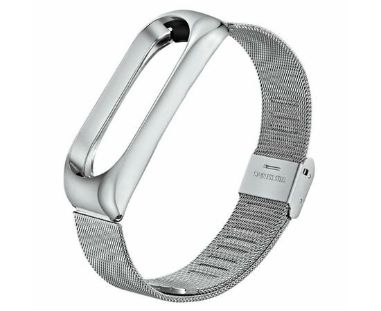 Ремінець до фітнес браслета BeCover Metal для Xiaomi Mi Band 3/4 Silver (704652)