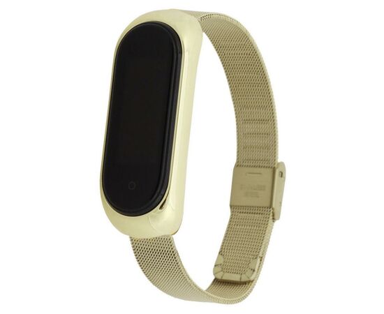 Ремешок для фитнес браслета BeCover Metal для Xiaomi Mi Smart Band 5 Gold (705148), изображение 2