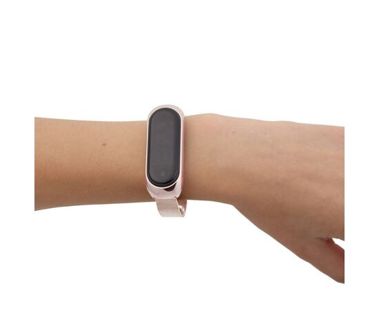 Ремешок для фитнес браслета BeCover Metal для Xiaomi Mi Smart Band 5 Rose Gold (705149), изображение 4 Ремешок для фитнес браслета BeCover Metal для Xiaomi Mi Smart Band 5 Rose Gold (705149), изображение 4