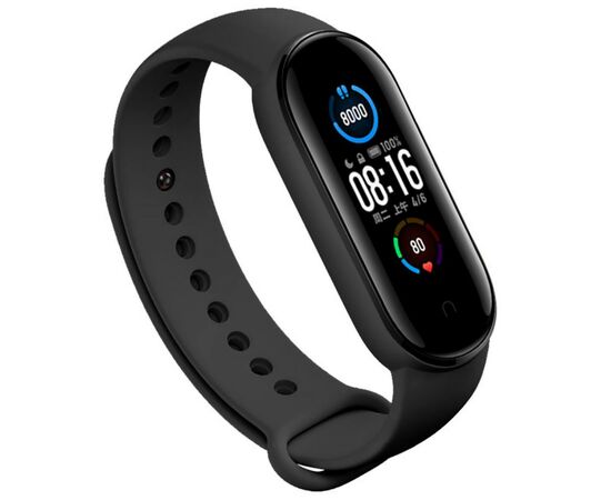 Ремінець до фітнес браслета BeCover Silicone для Xiaomi Mi Smart Band 5 Black (705062)
