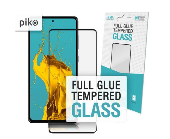 Стекло защитное Piko Full Glue Samsung A72 black (1283126510359)