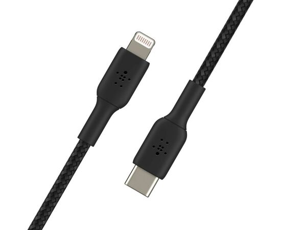 Дата кабель USB Type-C to Lightning 2.0m Belkin (CAA004BT2MBK), изображение 2 Дата кабель USB Type-C to Lightning 2.0m Belkin (CAA004BT2MBK), изображение 2
