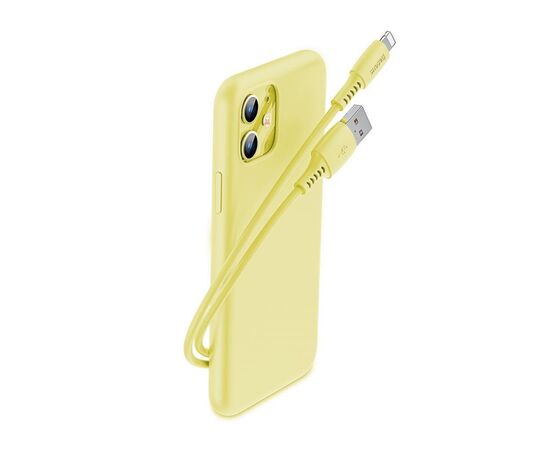 Дата кабель USB 2.0 AM to Lightning 1.2m 2.4A yellow Baseus (CALDC-0Y), зображення 2 Дата кабель USB 2.0 AM to Lightning 1.2m 2.4A yellow Baseus (CALDC-0Y), зображення 2
