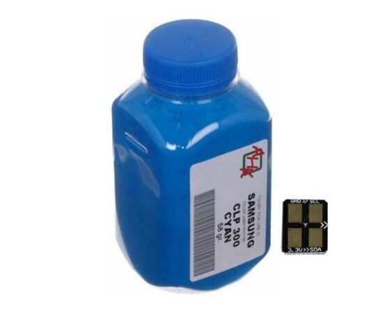 Тонер SAMSUNG CLP-320/325 Cyan+chip AHK (1500222)