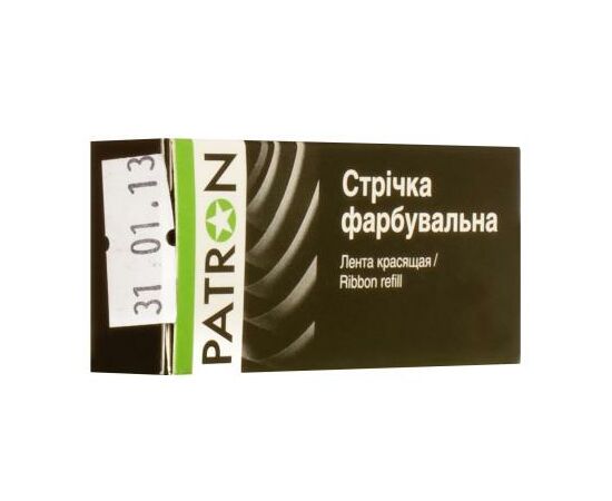 Стрічка до принтерів Patron 13мм х 7м Black (к) (PN-12.7-7SB)