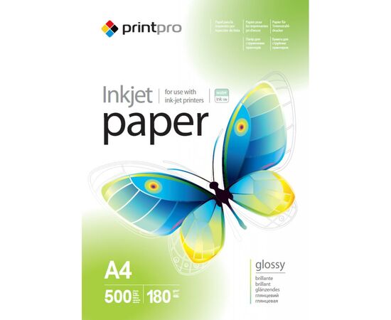 Фотопапір PrintPro A4 (PGE180500A4)