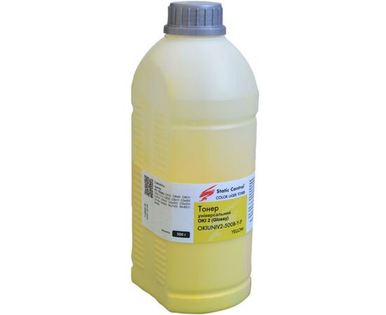 Тонер Oki universal2 (Glossy) 500г yellow Static Control (OKIUNIV2-500B-Y-P)
