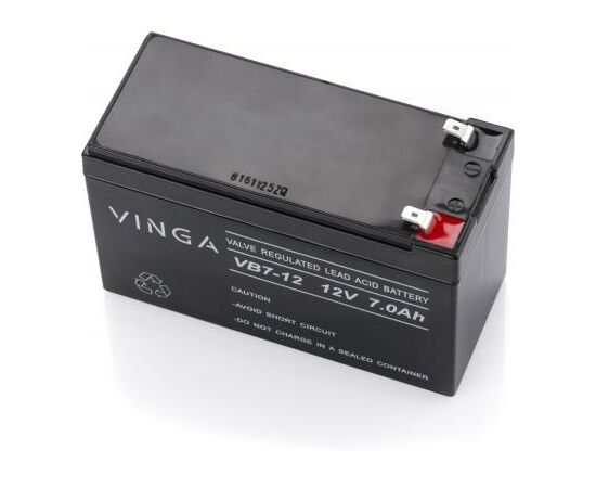 Батарея к ИБП Vinga 12В 7 Ач (VB7-12), изображение 2 Батарея к ИБП Vinga 12В 7 Ач (VB7-12), изображение 2