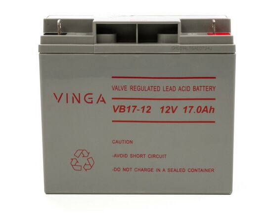 Батарея к ИБП Vinga 12В 17 Ач (VB17-12), изображение 3