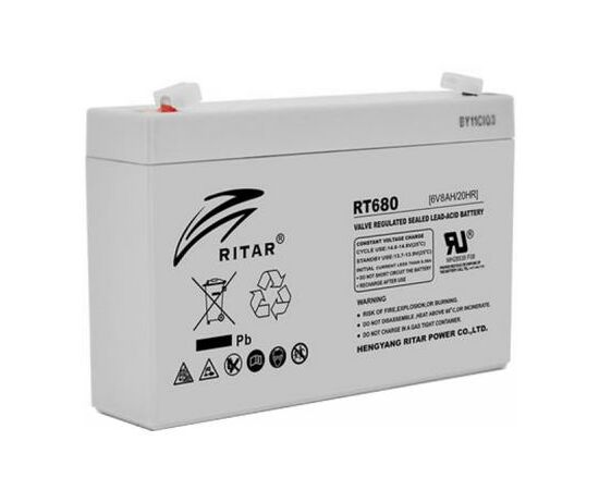 Батарея до ДБЖ Ritar AGM RT680, 6V-8Ah (RT680)