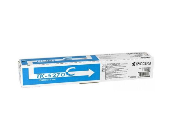 Тонер-картридж Kyocera TK-5270C Cyan 6K (1T02TVCNL0), изображение 2 Тонер-картридж Kyocera TK-5270C Cyan 6K (1T02TVCNL0), изображение 2