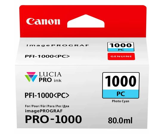 Картридж Canon PFI-1000PC (Photo Cyan) (0550C001)