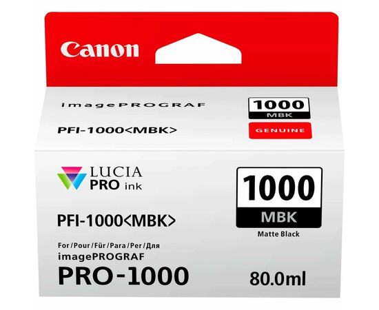 Картридж Canon PFI-1000MBk (Matte black) (0545C001)