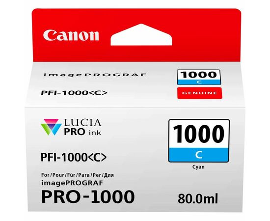 Картридж Canon PFI-1000C (Cyan) (0547C001)