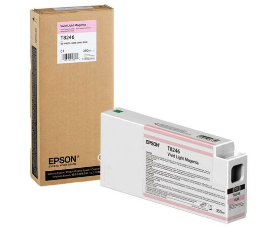 Картридж Epson SureColor SC-P6000/P7000/P8000/P9000 Vivid LightMagenta350мл (C13T824600), зображення 2 Картридж Epson SureColor SC-P6000/P7000/P8000/P9000 Vivid LightMagenta350мл (C13T824600), зображення 2