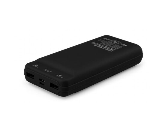 Батарея универсальная Vinga 20000 mAh QC3.0 Display soft touch black (VPB2QLSBK), изображение 3 Батарея универсальная Vinga 20000 mAh QC3.0 Display soft touch black (VPB2QLSBK), изображение 3