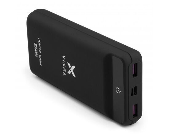 Батарея универсальная Vinga 20000 mAh QC3.0 Display soft touch black (VPB2QLSBK), изображение 6 Батарея универсальная Vinga 20000 mAh QC3.0 Display soft touch black (VPB2QLSBK), изображение 6