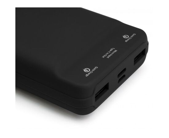 Батарея универсальная Vinga 20000 mAh QC3.0 Display soft touch black (VPB2QLSBK), изображение 9 Батарея универсальная Vinga 20000 mAh QC3.0 Display soft touch black (VPB2QLSBK), изображение 9