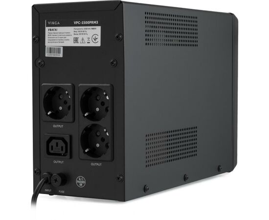 Источник бесперебойного питания Vinga LCD 1500VA metal case ( VPC-1500PRM3 ) (VPC-1500PRM3), изображение 4 Источник бесперебойного питания Vinga LCD 1500VA metal case ( VPC-1500PRM3 ) (VPC-1500PRM3), изображение 4