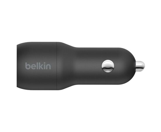 Зарядное устройство Belkin Car Charger 24W Dual USB-A black (CCB001BTBK), изображение 2 Зарядное устройство Belkin Car Charger 24W Dual USB-A black (CCB001BTBK), изображение 2