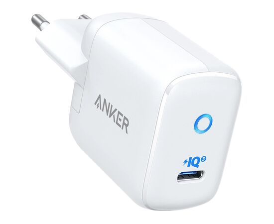 Зарядний пристрій Anker PowerPort III Mini 1 - 30W PowerIQ3.0 (White) (A2615L21)