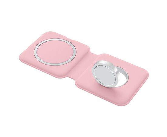 Зарядное устройство ColorWay MagSafe Duo Charger 15W for iPhone (Pink) (CW-CHW32Q-PK), изображение 2 Зарядное устройство ColorWay MagSafe Duo Charger 15W for iPhone (Pink) (CW-CHW32Q-PK), изображение 2