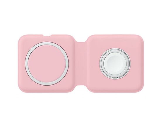 Зарядний пристрій ColorWay MagSafe Duo Charger 15W for iPhone (Pink) (CW-CHW32Q-PK)