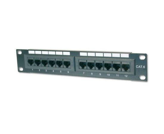 Патч-панель Digitus 10" 1U 12 портов 5e UTP в сборе (DN-91512U), изображение 2 Патч-панель Digitus 10" 1U 12 портов 5e UTP в сборе (DN-91512U), изображение 2