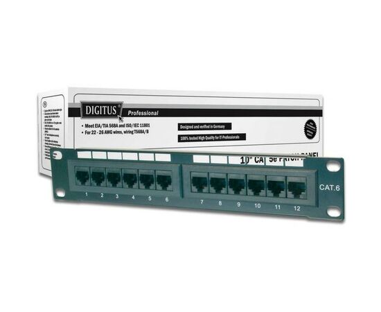 Патч-панель Digitus 10" 1U 12 портов 5e UTP в сборе (DN-91512U)