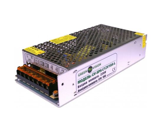 Блок питания для систем видеонаблюдения Greenvision GV-SPS-C 12V10A-L (3450)