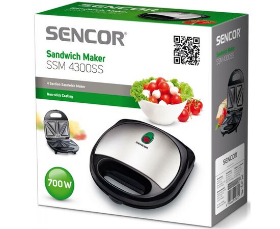 Сэндвичница Sencor SSM 4300 SS (SSM4300SS), изображение 4 Сэндвичница Sencor SSM 4300 SS (SSM4300SS), изображение 4