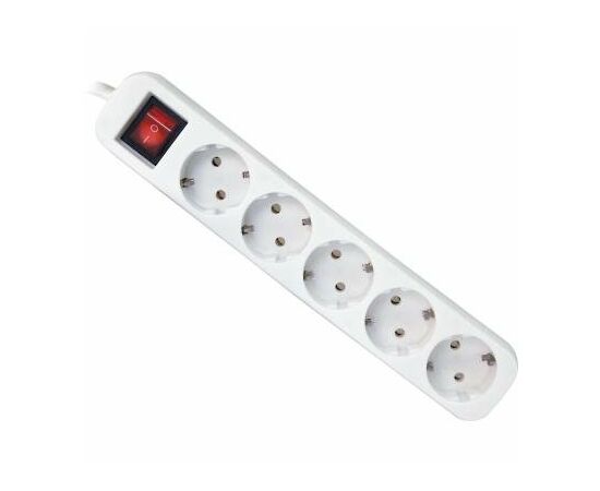 Мережевий подовжувач Defender S530 3.0 m 5 роз switch white (99242)