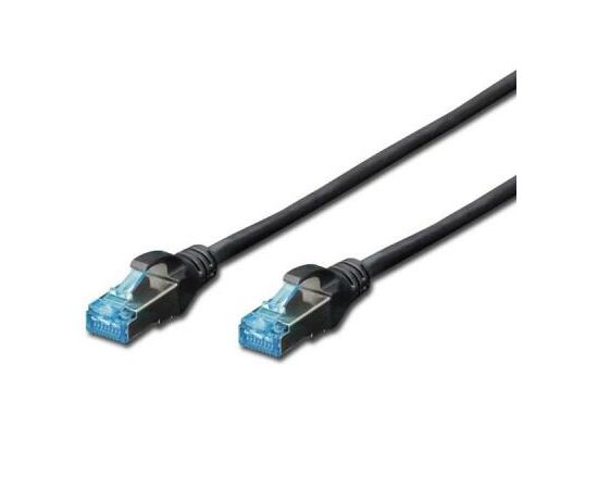 Патч-корд Digitus 5м, cat.5e, SF-UTP, AWG 26/7, black (DK-1531-050/BL)