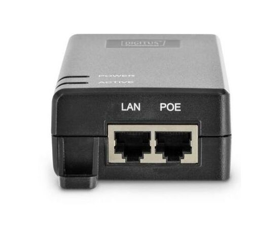 Адаптер PoE Digitus PoE+ 802.3at, 10/100/1000 Mbps, Output max. 48V, 30W (DN-95103-2), изображение 4 Адаптер PoE Digitus PoE+ 802.3at, 10/100/1000 Mbps, Output max. 48V, 30W (DN-95103-2), изображение 4