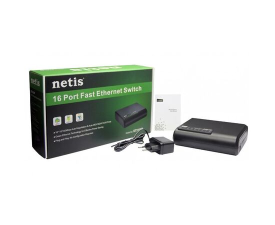 Комутатор мережевий Netis ST3116P, зображення 4 Комутатор мережевий Netis ST3116P, зображення 4