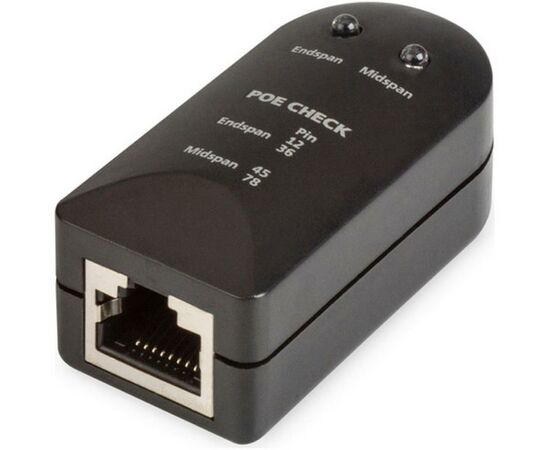 Тестер кабельный PoE Gigabit Ethernet Digitus (DN-95210), изображение 2 Тестер кабельный PoE Gigabit Ethernet Digitus (DN-95210), изображение 2