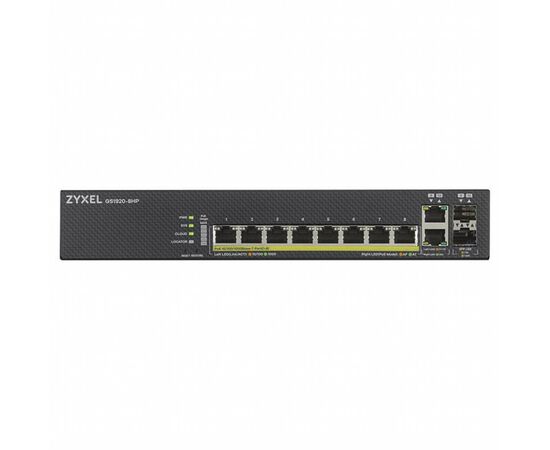 Коммутатор сетевой ZyXel GS1920-8HPV2-EU0101F, изображение 2 Коммутатор сетевой ZyXel GS1920-8HPV2-EU0101F, изображение 2